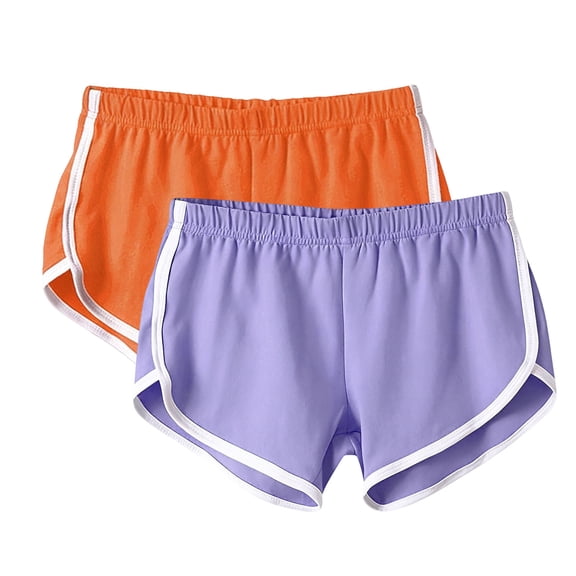 cocolona 2PC Womens Summer Casual Mini Athletic Shorts Elastic Waist Stretch Slim Workout Gym Running Yoga Shorts