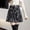 Black, variant on Skirts for Women Pleated Plaid High Waisted A Line Wool Fall Winter 0 3 Fashion Black M