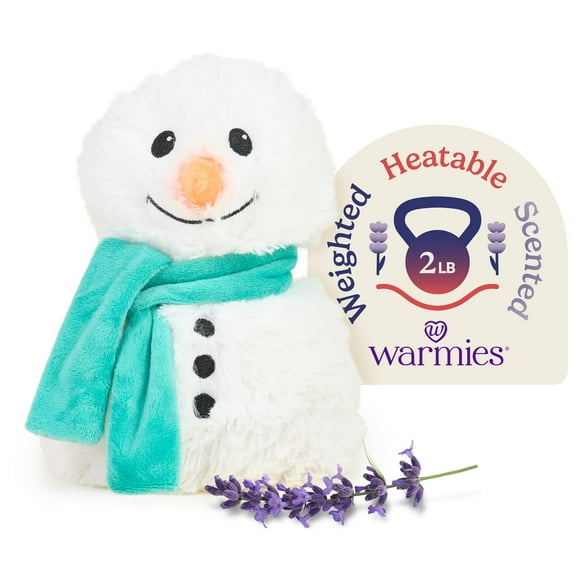 Peluche de peluche Therapeutic Warmies con forma de muñeco de nieve, apto para microondas