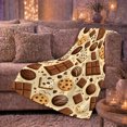 thumbnail image 6 of Chocolate Treats Pattern, Cozy Friendship Quote Scene, Warm Flannel Blanket for Living Room and Reading Nook with Detailed Artwork, Art Lovers Friendship Gift, Artistic Home Decor, 6 of 9