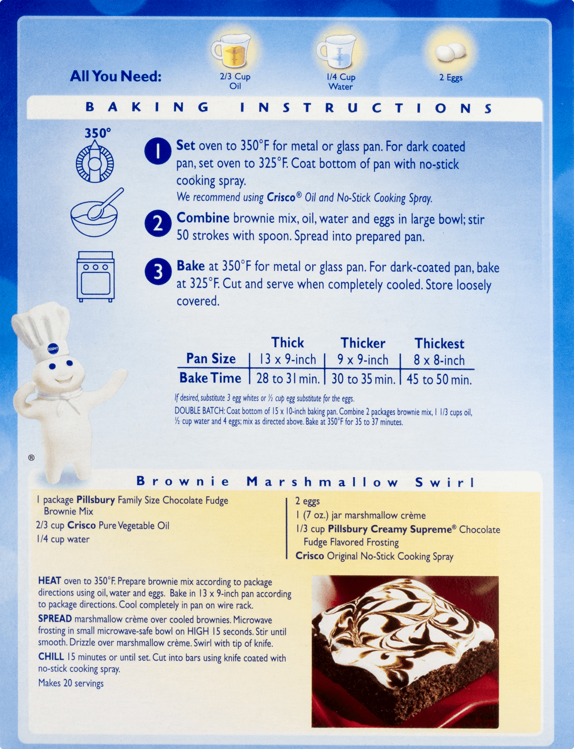 Pillsbury Chocolate Fudge Brownie Mix, 18.4 oz