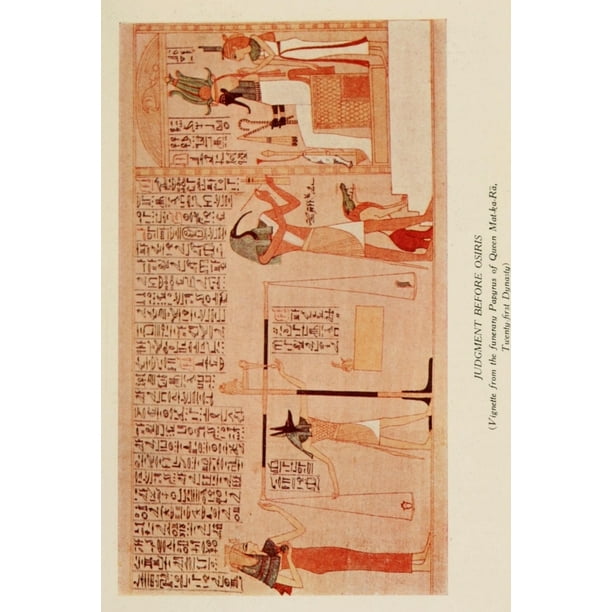 Ancient Art in Egypt 1912 Judgement before Osiris Poster ...
Judgement Before Osiris