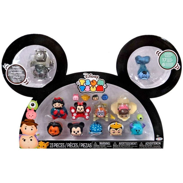 Disney Tsum Tsum Gift Set 23 Pcs Silver Buzz Woody Spaceship 2 Figures Walmart Com