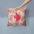 thumbnail image 2 of Carolines Treasures Fish - Angel Fish Shabby Chic Pink Roses Fabric Decorative Pillow 14Hx14W multicolor, 2 of 4