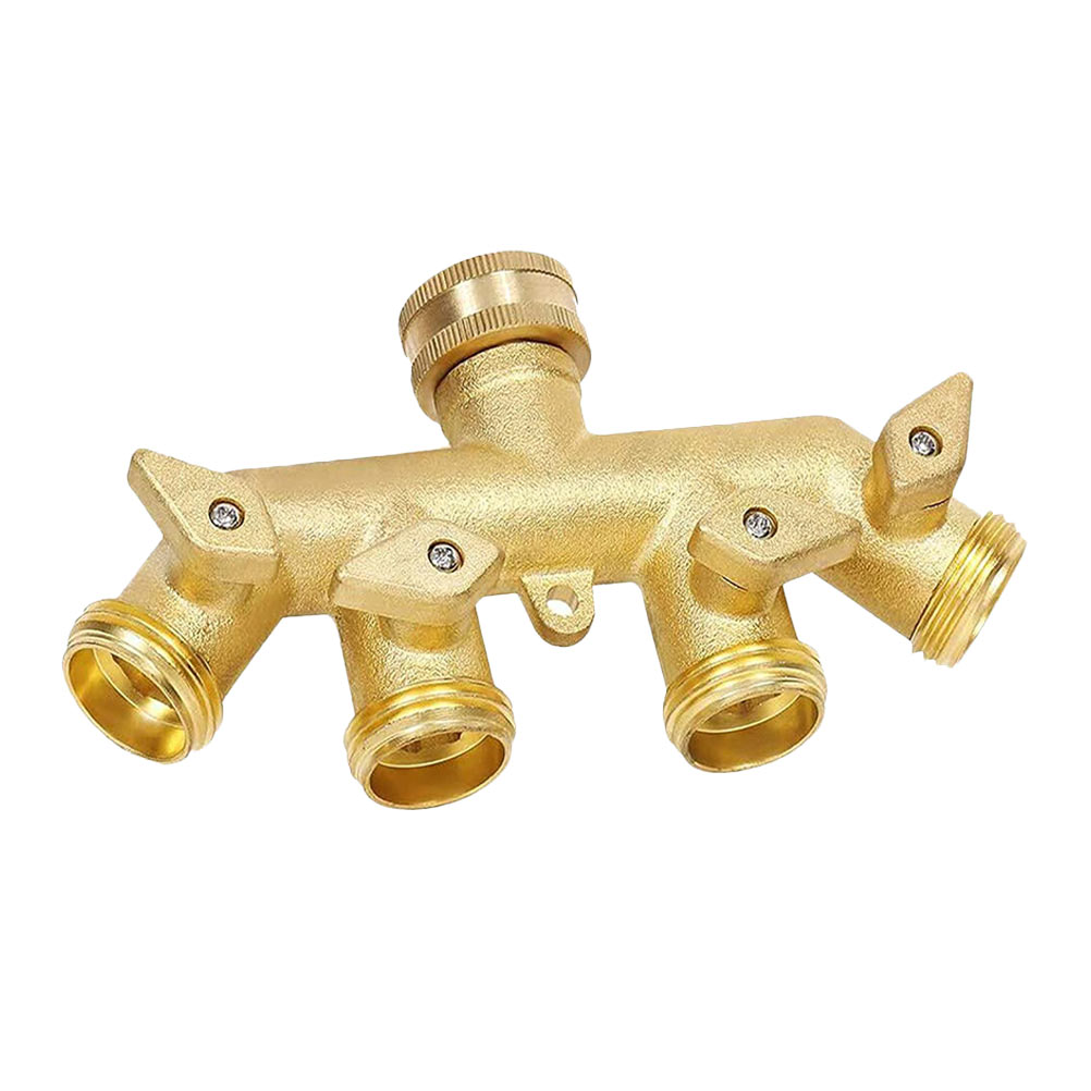 Rosarivae Hose Splitter 4 Way Hose Manifold Garden Hose Splitter