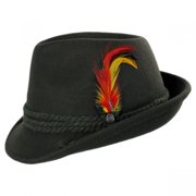Alpine Wool Felt Fedora Hat - XXL - Moss