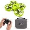 Dwi Dowellin Mini Drone for Kids One Key Take Off Landing Spin Flips RC Small Drones for Beginners Boys and Girls Nano Quadcopter Flying Toys, Green