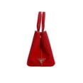 thumbnail image 4 of Pre-Owned PRADA Tote Bag 2way Mini Canapa Canvas BN2439 Red (Good), 4 of 15
