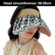 thumbnail image 2 of Sombrero de 56-58cm de circunferencia para mujer, sombrilla antiultravioleta de verano, sombrero protector solar, cubierta superior vacía, sombrero para el sol para la cara, sombrero para exteriores, 2 of 5