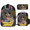 thumbnail image 1 of Guns N’ Roses Backpack Study Smart System Organized Bookbag with Brain Food Lunch Kit, 1 of 5