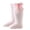 Hot Pink, variant on Baby Infants Toddlers Girls Knee High Socks 1 Pack Bow Long Stockings Ruffled Socks School Youth No, Pink, 9
