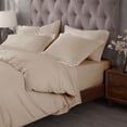 thumbnail image 4 of Superior Egyptian Cotton 400 Thread Count Duvet Cover Set, King/California King, Tan, 4 of 6
