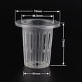 thumbnail image 4 of Vasos de red de malla ranurada: 50 unidades de cestas hidropónicas, macetas de red, cestas para viveros de jardín, cubos con borde ancho para acuaponía, hidroponía, color blanco, 4 of 6