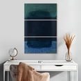 thumbnail image 2 of Elephant Stock Remembering Rothko Ii Wall Art - Vertical Multi Panel Canvas - Living Room Wall Decor - Abstract Multi Panel - Blue And Teal Decor By Rob Delamater - 20" x 32", 2 of 8
