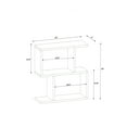 thumbnail image 6 of Ada Home Decor Furniture White 2 Tier Sawyer Modern Side Table, 6 of 6