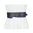 thumbnail image 4 of INSPIRE CHIC Women's Obi Waist Belt for Dresses Wide Belts Buckle Navy Blue, 4 of 4