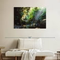 thumbnail image 2 of Elephant Stock Forest In Panama Wall Art - Horizontal Canvas Wall Art - Living Room Wall Decor - Nature Canvas - Black And Green Decor - 39" x 26", 2 of 8