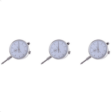 

3X Dial Indicator Gauge 0-10mm Meter Precise 0.01 Resolution Concentricity Test