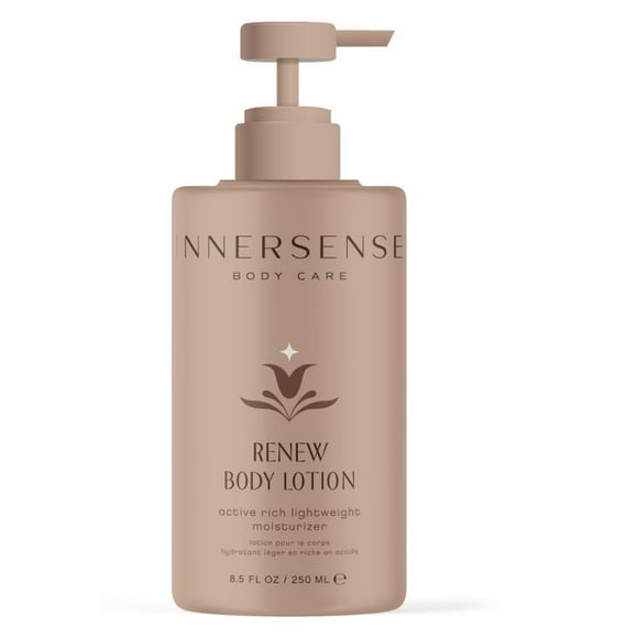 INNERSENSE Organic Beauty - Renew Body Lotion | Non-Toxic, Cruelty-Free, Nutrient-Rich Lightweight Moisturizer (8.5 fl oz | 250 ml)