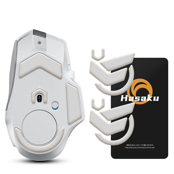 HASAKU ICE Version Mouse Feet Mouse Skates for Logitech G502 X PLUS Wireless Gaming Mouse, 2Sets