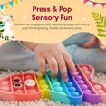 thumbnail image 2 of Easter Pop It & Bubble Machine Toy Set, 3-Pack Rainbow Bunny, Chicken & Egg Fidget Toys & Bunny Easter Egg Bubble Maker, Easter Gift Set for Kids 3+, 2 of 6