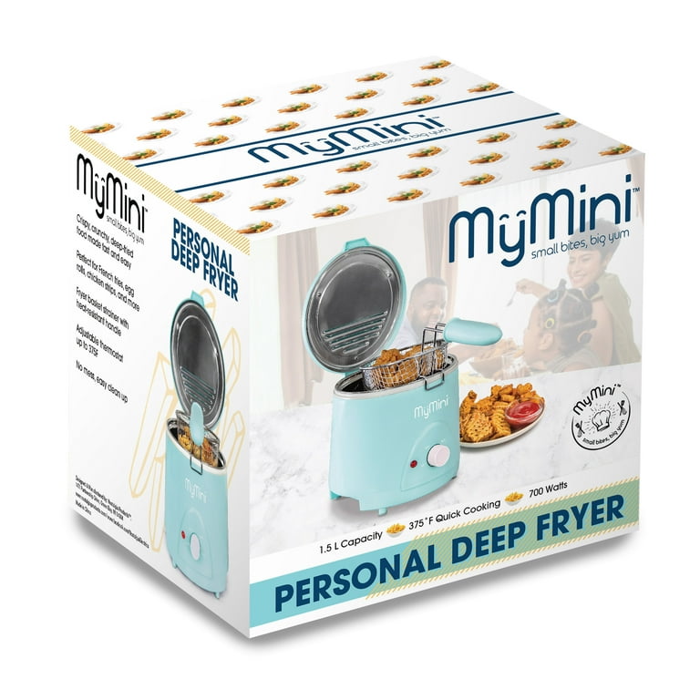 MyMini New 1.5-Quart Deep Fryer, Blue