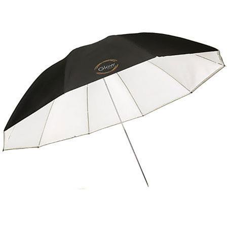 UPC: 0846431082495 | 60  White Parabolic Umbrella with Removable Silver/Black Layer