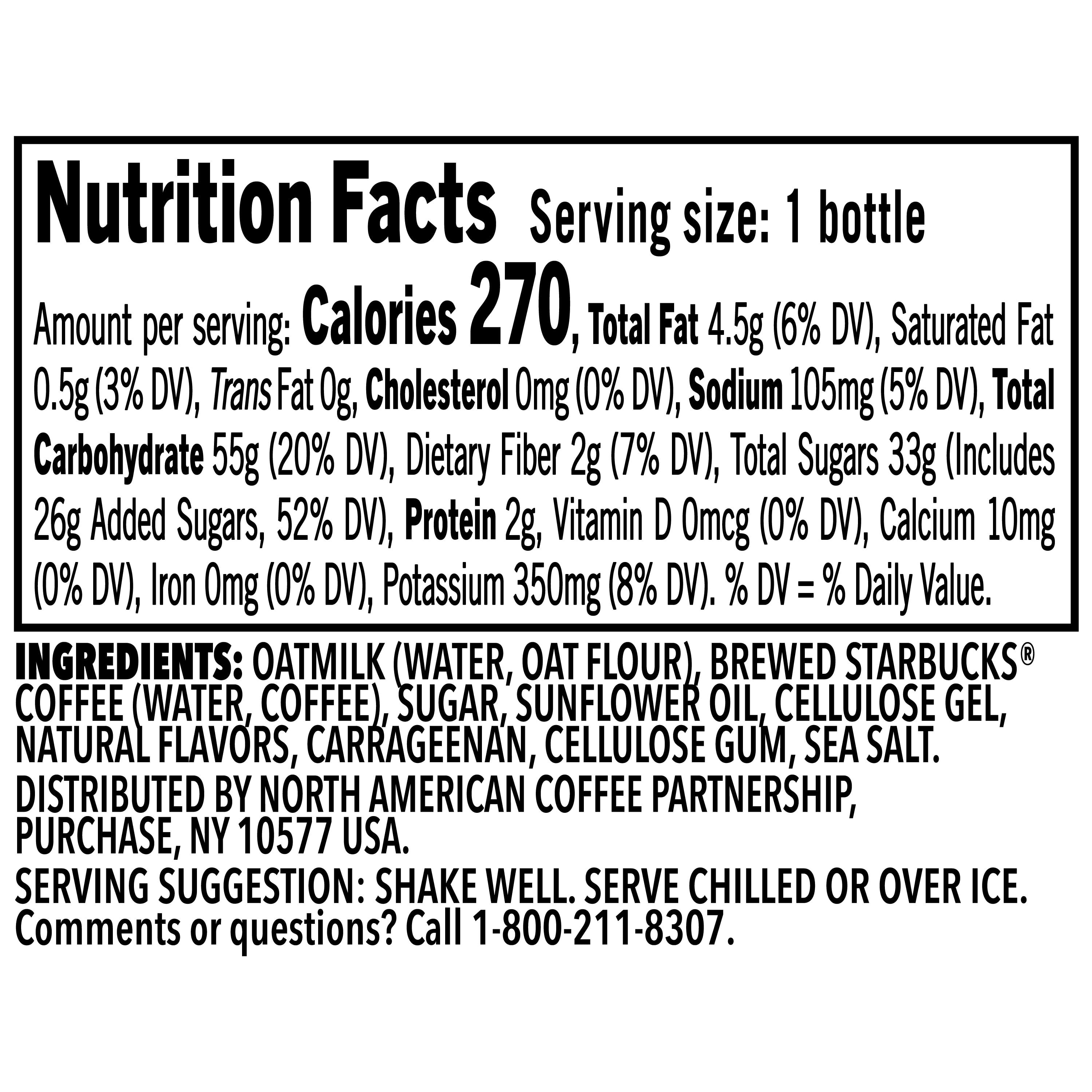 Starbucks Frappuccino with Oat Milk Caramel Waffle Cookie Iced Coffee Drink 13.7 fl oz Bottle