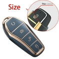 thumbnail image 1 of Langgg Auto Key Fob Cover Protector for Byd Atto 3 Replace High Quality Gray, 1 of 9