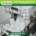 thumbnail image 6 of Freshware Food Storage Containers Plastic Deli Containers with Lids, Slime, Soup, Meal Prep Containers | BPA Free | Stackable | Leakproof | Microwave/Dishwasher/Freezer Safe (16 oz, 36-Set), 6 of 7