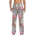 thumbnail image 2 of Colorful Peony Ghost Pajama Pants, Men's Lounge Pants Light with Drawstring and Pockets, Christmas New Year Birthday Father's Day Gifts, 2 of 7
