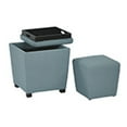 thumbnail image 2 of OSP Home Furnishings 2 Piece Ottoman Set with Tray Top in Milford Capri Fabric, 2 of 3