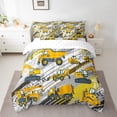 thumbnail image 2 of YST Cartoon Car Comforter Set Bed in a Bag, Twin Size, 7Pcs, Yellow, Polyester, 2 of 5