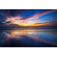 thumbnail image 2 of Bishop, Russ 24x17 Black Ornate Wood Framed with Double Matting Museum Art Print Titled - Sunset over the Channel Islands-Ventura-California-USA, 2 of 4