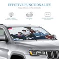 thumbnail image 4 of One Direction Car Front Windshield Sun Shade, Folding Auto Sunshade Blocks UV Rays Sun Visor Protector M, 4 of 4