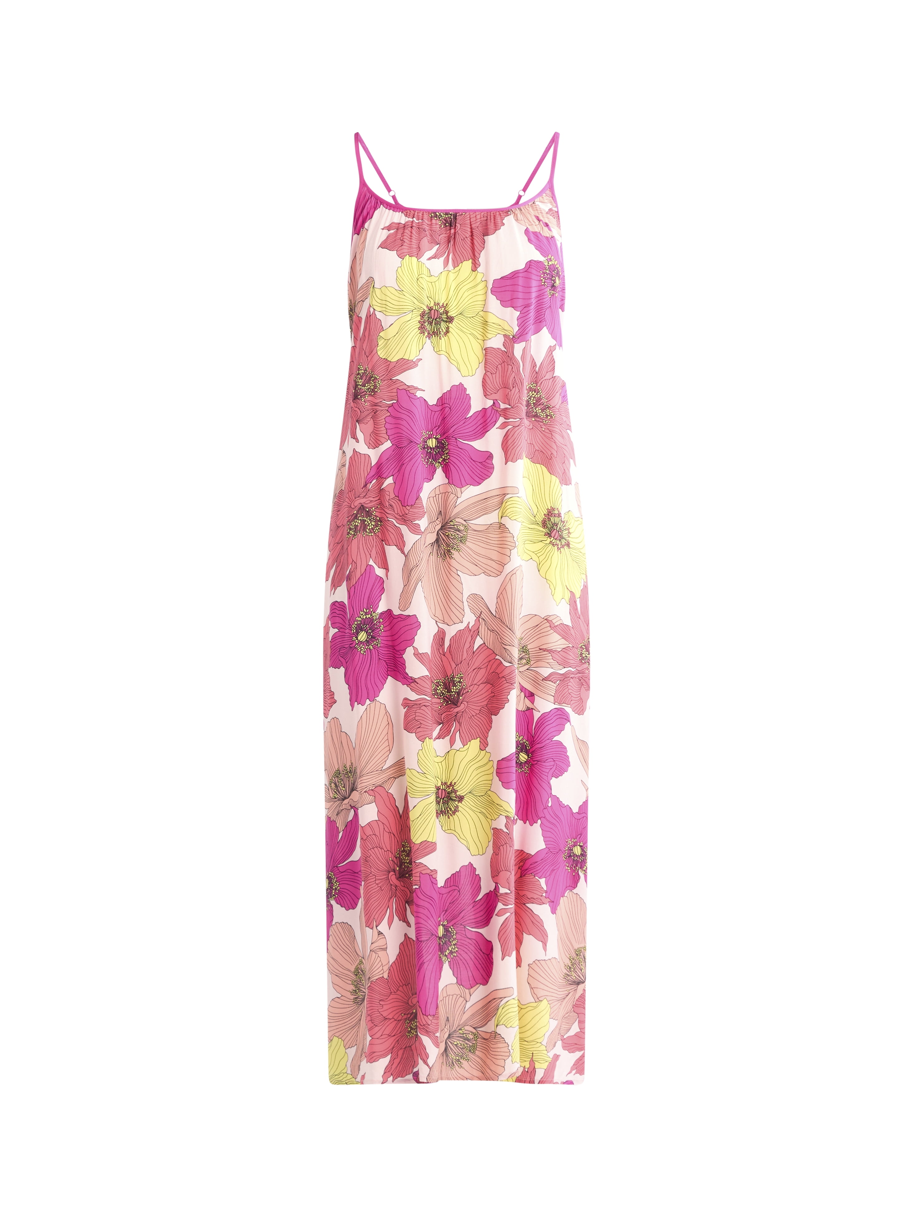 Joyspun Women’s Sleepwear Woven Strappy Maxi Nightgown, Sizes S-4X