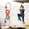 thumbnail image 3 of Accesorio para colgar de 30 kN Seguridad Colgador sin fricción de 360 grados Rotación de ojo a ojo 1 anillo 2 carabiners Zulema  Anillo universal, 3 of 8