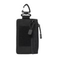 thumbnail image 1 of Organizador bolsillo pequeño, bolsa con cremallera, bolsa herramientas pequeña nailon con cremallera para camping y actividades al Negro, 1 of 8