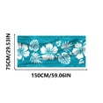 thumbnail image 3 of LACKUST Blue Floral Beach Towel - Oversized Microfiber for Pool, Picnic, Beach 75x150cm, 3 of 7