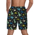thumbnail image 2 of Lsque Mens Swim Trunks Dinosaur Pattern - Bathing Suit Compression Liner - Beach Swim Shorts Swimwear - (S-3XL) - Stretch Quick Dry -XX-Large, 2 of 9