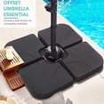 thumbnail image 2 of Base para sombrilla de patio VECELO, 4 piezas, resistente, negra, 2 of 7