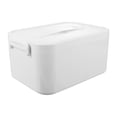 thumbnail image 1 of WRITWAA White PP Material Chest for Home Use Large Capacity Handheld Box with Lid 1Pc, 1 of 8