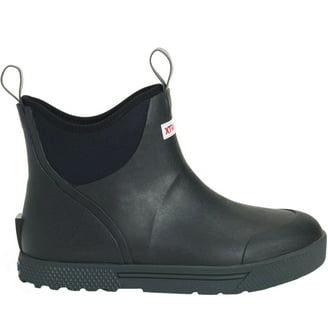 Blundstone Steel Toe Slip-On Elastic Side Boots, Kick Guard, Black