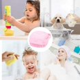 thumbnail image 4 of Bath Brush Silicone Shower Scrubber with Shower Gel Dispenser Soft Silicone Skin Exfoliating Scrubbing Tool for Kids Adults & Pets (PINK), 4 of 6