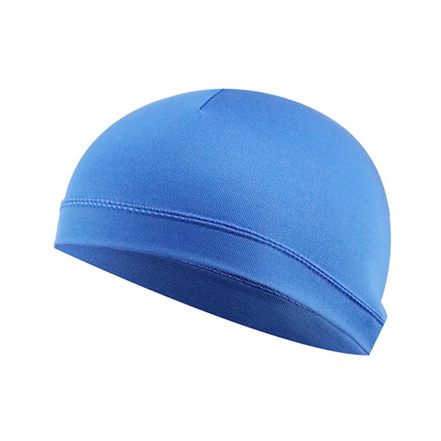 Summer Unisex Quick-dry Breathable Hat Motorcycle Bicycle Helmet Inner Liner Cap Outdoor UV Protection Hat Balaclava Cycling Cap Blue
