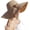 C1-f-khaki, variant on Women's Folable Floppy Hat,Wide Brim Sun Protection Straw Hat, Summer UV Protection Beach Cap