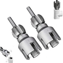 Integrated Internal & External Pipe Threading Tool, 1/2'' 3/4'' 1'' Dies, 2025 New Dual-Function Pipe Thread Cutting Tool, Electric Drill Compatible Pvc Pipe Threader Kit for Home Repair