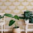 thumbnail image 5 of Tempaper x Genevieve Gorder Feather Flock Gold Peel and Stick Wallpaper, 20.5" x 16.5', 5 of 5