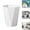 White, variant on Polygon Small Can, Bathrooms Wastebasket, Bin Garbage Container Rubbish Can Paper Basket Office Organizer for Laundry Room, Kitchens, Offices, Kids Rooms, Dorms