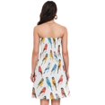 thumbnail image 3 of Dailycode Summer Dresses for Women Strapless Casual Beach Cover Ups Various Color Birds Tube Top Sundress, 3 of 8